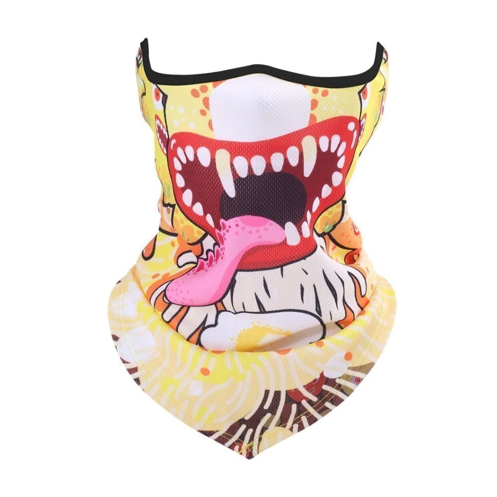 Half Face Mask Motorcycle Cycling Halloween UV Protection Balaclava Neck Scarf
